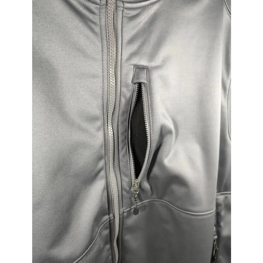 Ozark Trail Soft Shell Men's Size 2XL Gray Hooded Full Zip Jacket NWT
